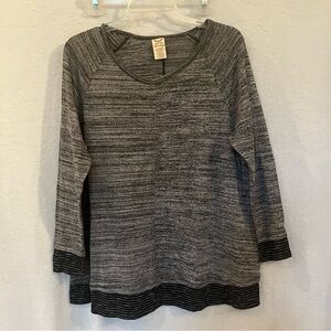 Faded Glory Charcoal Long Sleeve Top